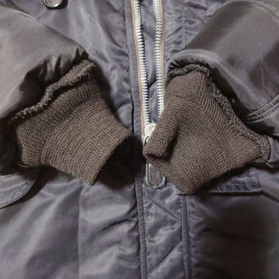 Buzz Rickson's William Gibson N-3B Slender Black Parka Jacket Size