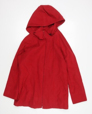 Regenmantel Damen UK Größe M London Nebelrot