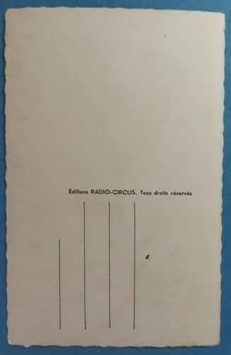 ● Marcel FORT chanteur animateur radio (Luxembourg) autographe sur carte photo - Picture 2 of 2