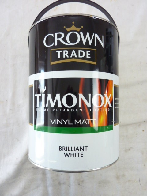 Crown Trade Timonox Vinyl Matt - Brilliant White - 5 Litre