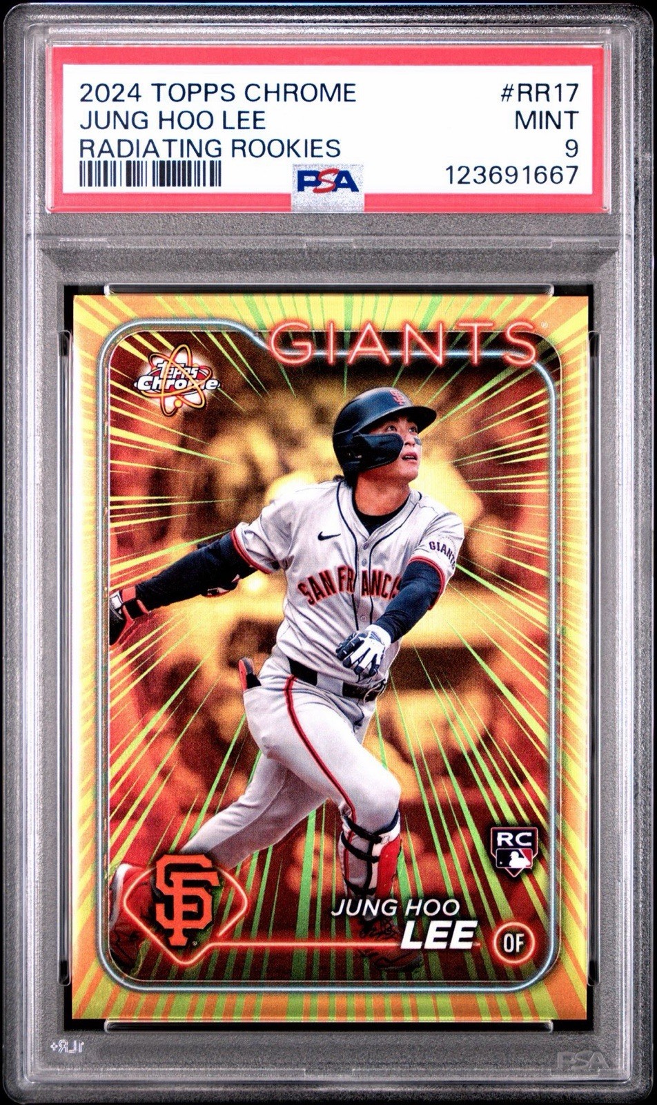 2024 Topps Chrome - Radiating Rookies Jung-Hoo Lee #RR-17 (RC)