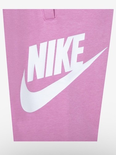 NWT Nike Fleece Logo Printed Joggers Magic Flamingo Sz 6x $38 - Picture 2 of 6