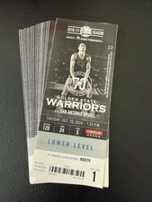 32 Golden State Warriors Ticket Stubs 2016-17 NBA Kevin Durant Steph Curry Lot