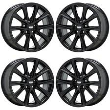 19 Cadillac Ct5 Sport V-series Cts Gloss Black Wheels Rims Factory Oem Set 4840