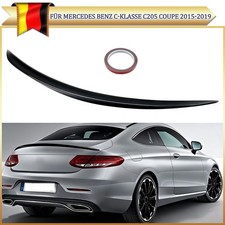 Heckspoiler Schwarz Glanz Spoilerlippe für Mercedes C W205 C180 C200 C250 C300