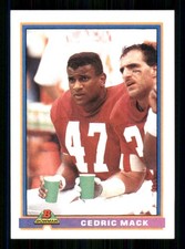1991 Bowman #430 Cedric Mack Phoenix Cardinals 59279