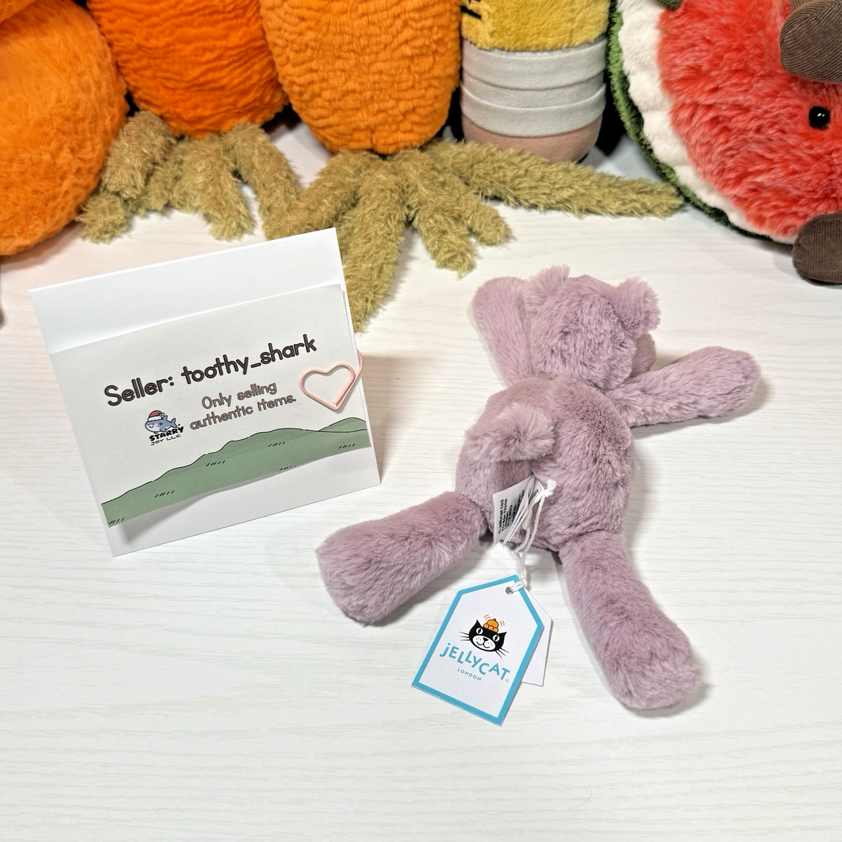 Jellycat Tiny Smudge Hippo BNWT - 100% Authentic - Fast Ship from