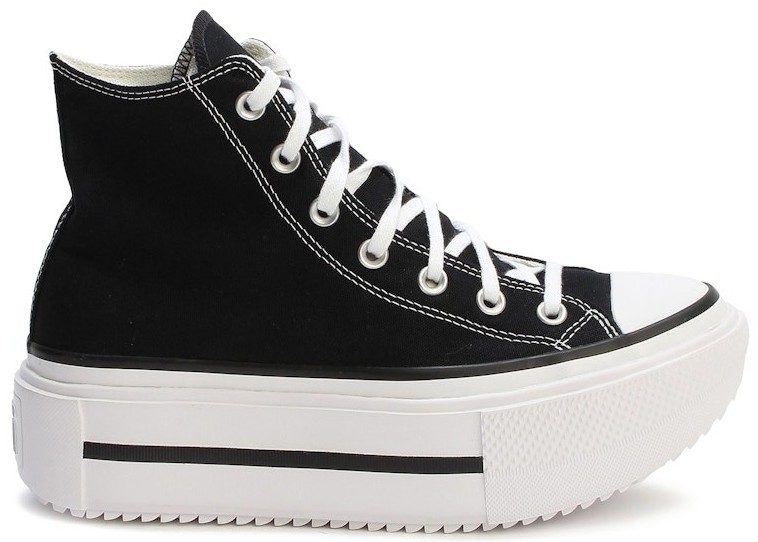 コンバース ダブルドラックスター ハイ 27cm 黒 Converse Chuck Taylor All Star Double Upper High Black Multi for