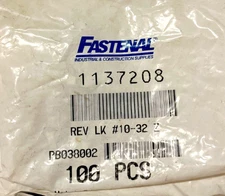 #10-32 Grade A Zinc Finish Steel Reverse Lock Nut 1137208