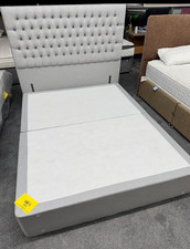 ROMANTICA Kingsize 2 Divan Base & Headboard in Regency Grey