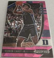 2020-21 Prizm Draft Basketball Vernon Carey Jr. Duke Blue Devils Pink Ice Rookie
