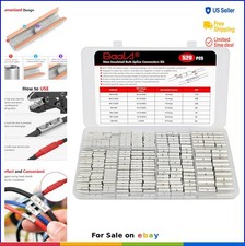 Butt Connectors 520 Pcs Non Insulated 26-8 Gauge Copper Splice Kit Marine