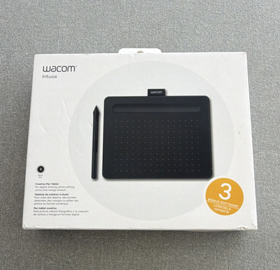 Wacom Intuos CTL4100 Small Graphics Pen Tablet Black USB 7.9x6.3in