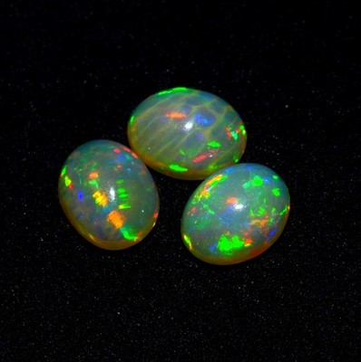 Top Quality Ethiopian Opal Cabochon Gemstone Loose Gemstone Multi Fire Opal Cabs