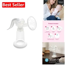 Travel-Friendly Manual Breast Pump - Ergonomic, Portable & Dishwasher Safe