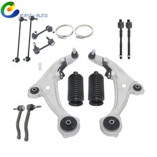 For Nissan Altima 07-13 12PCS Suspension Control Arms Tie Rod Ends Sway Bar Kit