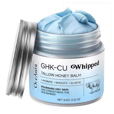 Copper Peptide Face Balm GHK-Cu Beef Tallow Honey Moisturizer 60g