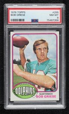1976 Topps Bob Griese #255 PSA 8 HOF 0q4x