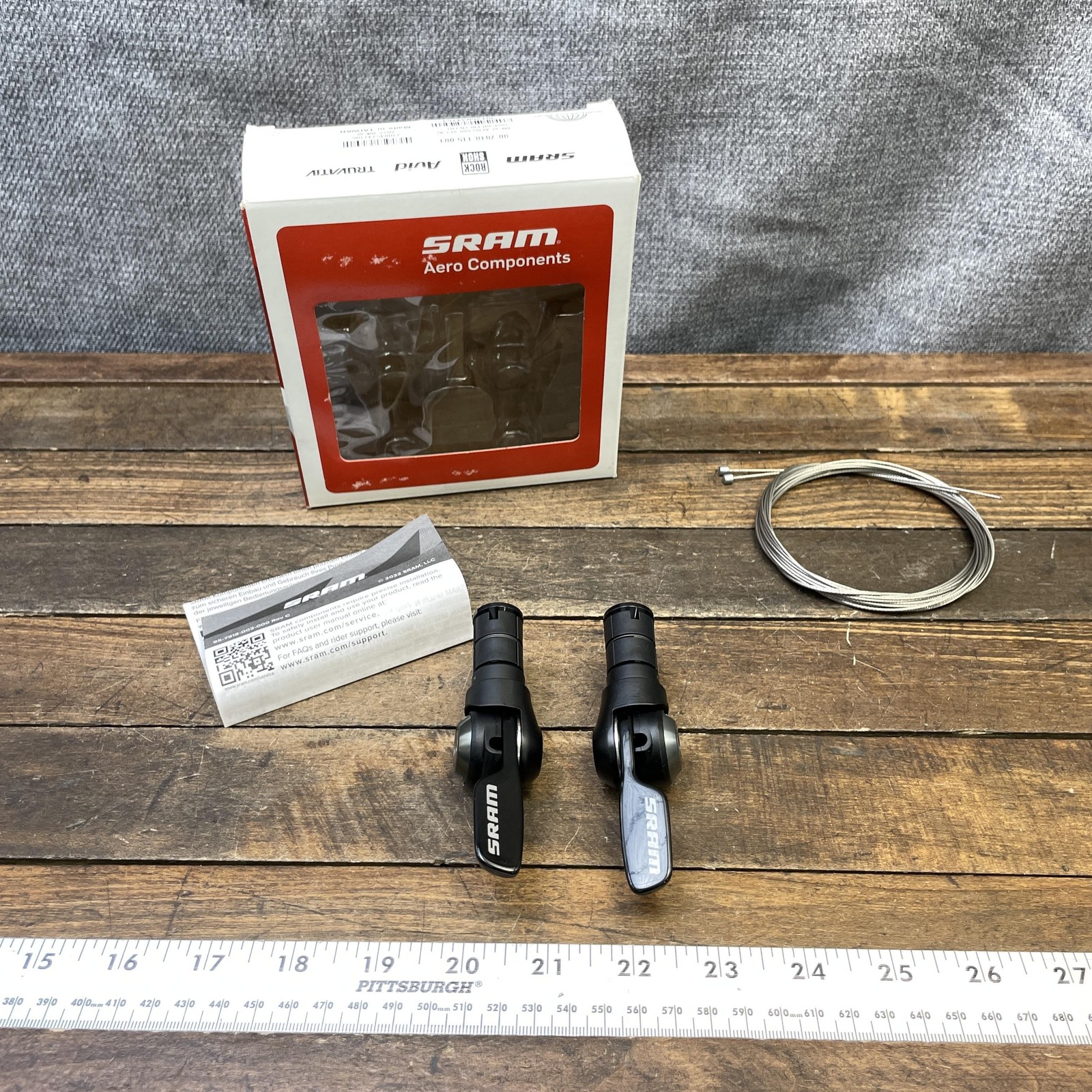 SRAM SL Aero 500 10 Speed Bar End Shifter Set Road TT Tri Bike Black 10s
