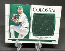 Paul Blackburn 2022 Panini National Treasures Colossal Materials #CLM-PB /199