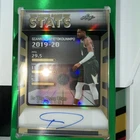 2025 Giannis Antetokounmpo Leaf In The Game Used Video Game Stats Auto Gold /30