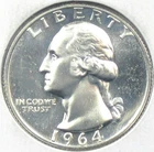 1964 Washington Quarter Dollar Proof
