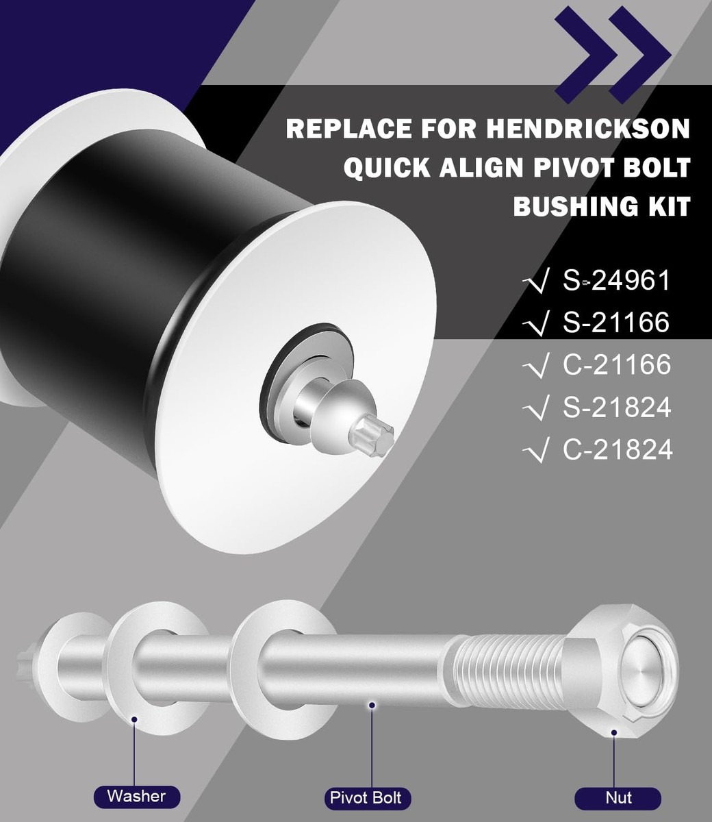 S-24691 S-21166 Pivot Bolt Bushing Kit For Hendrickson Turner Lift