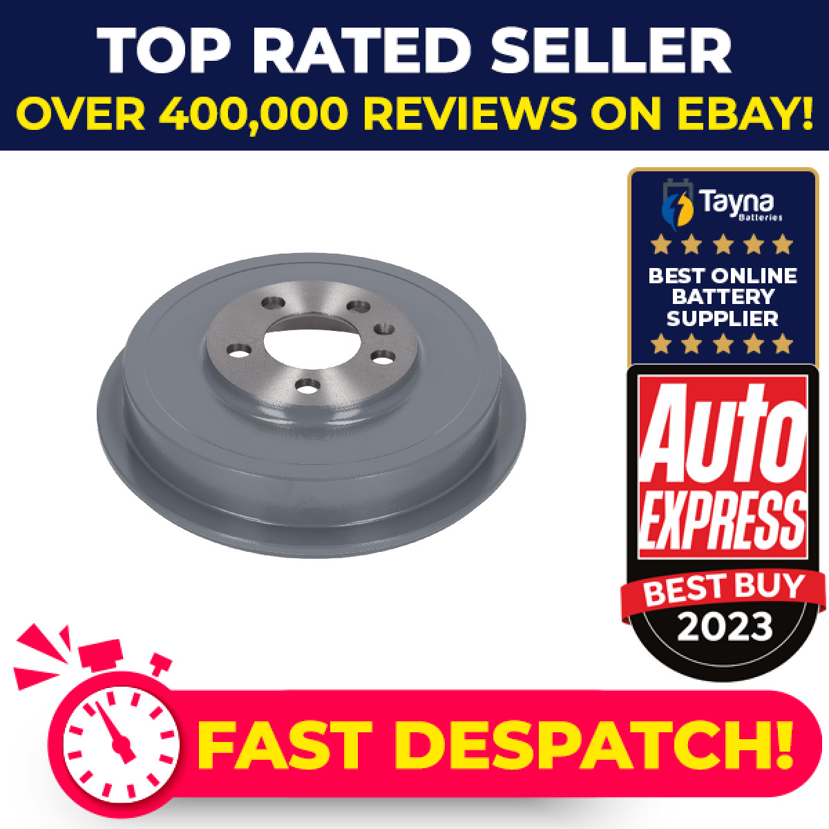 2x Brake Drums (Pair) Rear 230mm ADBP470035 Blue Print Set 1J0609617B Quality