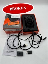  BROKEN SteelSeries Aerox 5 Wireless Gaming Mouse Lightweight RGB Bluetooth