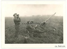 Orig. Foto leichte Flak Geschütz Stellung in Flandern Belgien 1940
