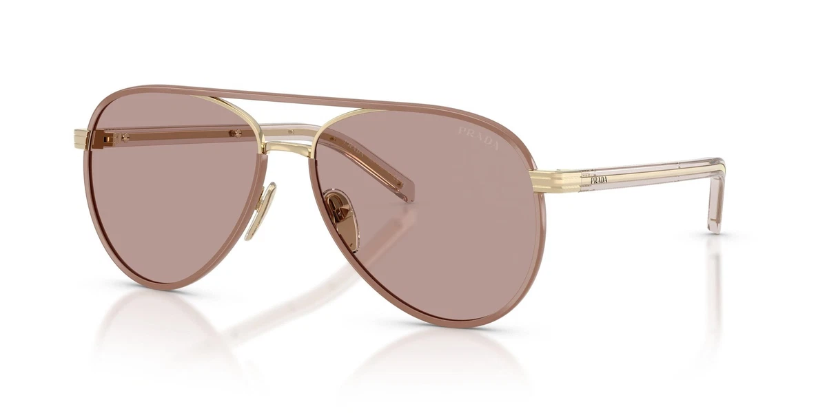 PRADA Gold Aviator Sunglasses for Women for sale | eBay