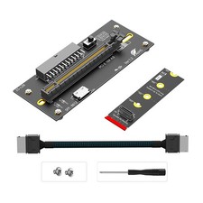 M.2 M-Key 2242/2260/2280 to PCI-e 4.0 X16 with Oculink SFF-8612/8611 ATX 24PIN