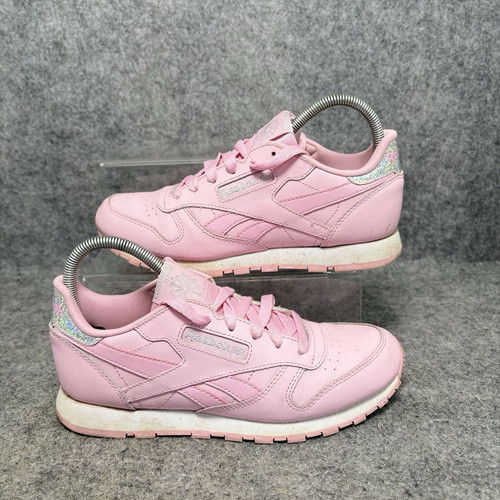 Zapatillas deportivas Reebok Classics Junior para mujer Reino Unido 4 cuero pastel rosa encantador/blanco - Imagen 1 de 10
