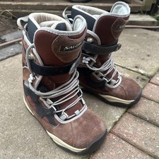 Braune Salomon Synapse Snowboard Boots Größe UK7,5 Unisex