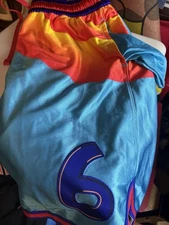 Nike LeBron x Space Jam Basketball Shorts DJ3869 434 Multicolor New Men's Size L