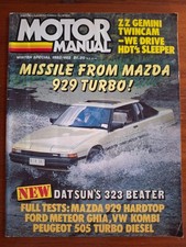 Motor Manual magazine, Winter Special 1982