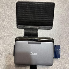 Sharp Zaurus Keyboard-based PDA SL-C3100 W/ Box Power Supply OK From Japan