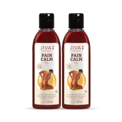 Jiva Ayurveda Schmerz Beruhigendes Öl 120ml Pro Set Mit 2