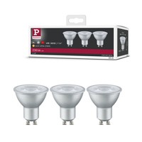 Standard 230V LED Reflektor GU10 3Er-Set 3X230Lm 3X4W 2700K Alu