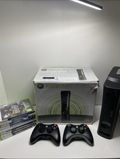 Microsoft Xbox 360 Elite Black Console With 2 Controllers & 8 Games (Boxed)