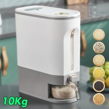 10kg Rice Dispenser Grain Storage Storage Box Sealed Dry Container Airtight New