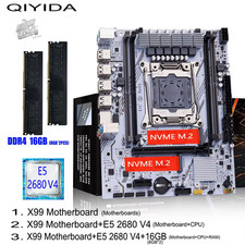 QIYIDA X99 LGA2011-3 Scheda Madre Xeon E5 2680 V4 DDR4 - Non Inclusa RAM