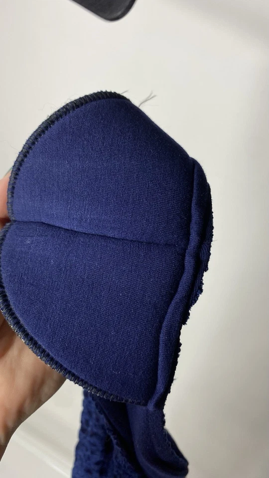 Vestido para mujer Backstage Australia pequeño ceñido al cuerpo de encaje azul encaje sin mangas elegante Foto 4 de 4