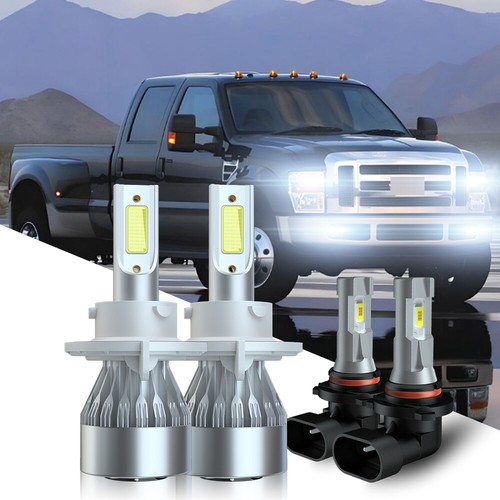 For Ford F250 F350 F450 F550 Super Duty 2005-2018 LED Headlights Fog Lights