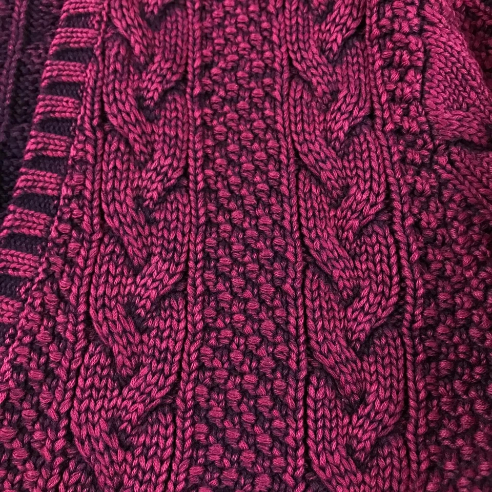 Cardigã The Territory Ahead Suéter Feminino LP Borgonha Aberto Cropped Amarrar Nó - Imagem 3 de 4