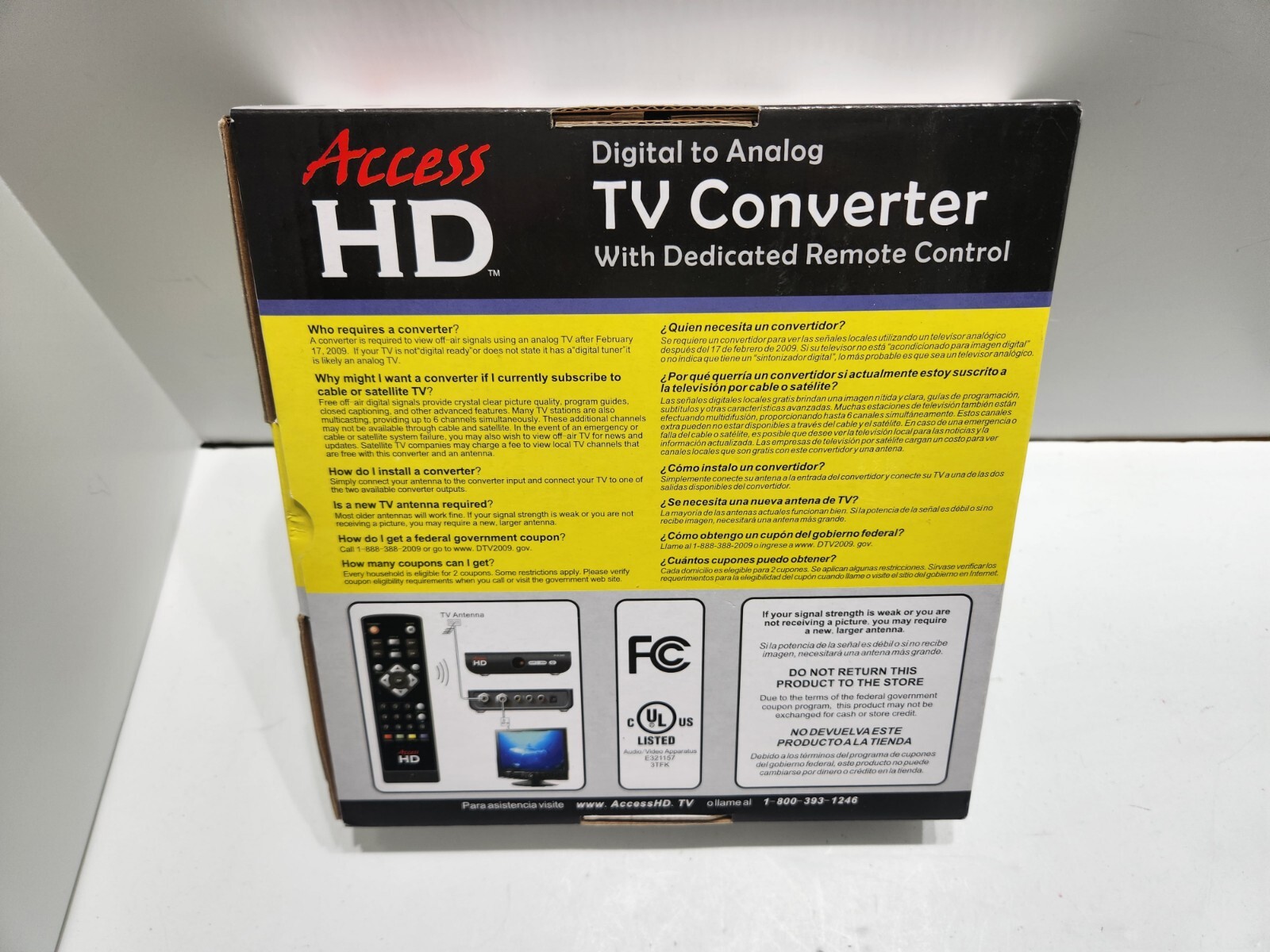 Access HD DTA1080 Digital To Analog TV Converter Box with Remote Control eBay