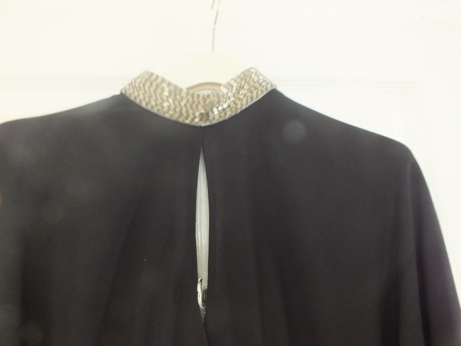 wallis ladies long black party dress size 8 eBay