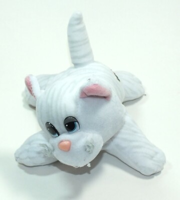 Vintage Pound Purries Tonka Plush Small Kitten Cat Stuffed Animal White Doll P17