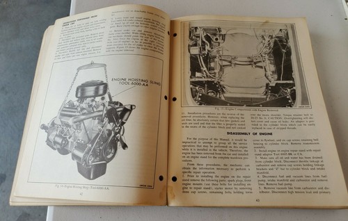 1952 Lincoln Chassis Repair and Adjustment Manual Original Vintage - Picture 6 of 8