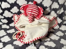 Jelly Kitten Jellycat Skiddadle Red Cream Stripe Elephant Soother Baby Comforter